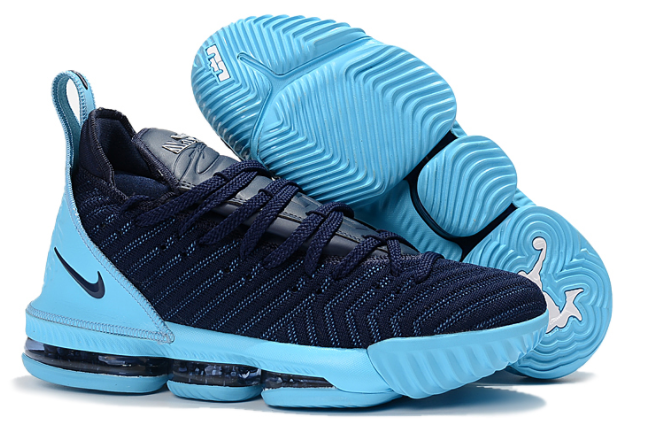 Nike LeBron 16 Navy Blue Jade-White
